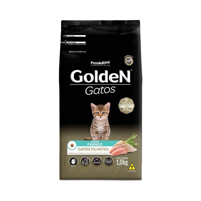 Ração Golden Gatos Filhotes Sabor Frango 1 kg