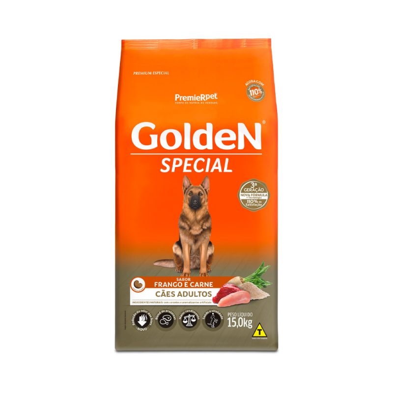 Ração Golden Special para Cães Adultos Frango e Carne 15 kg