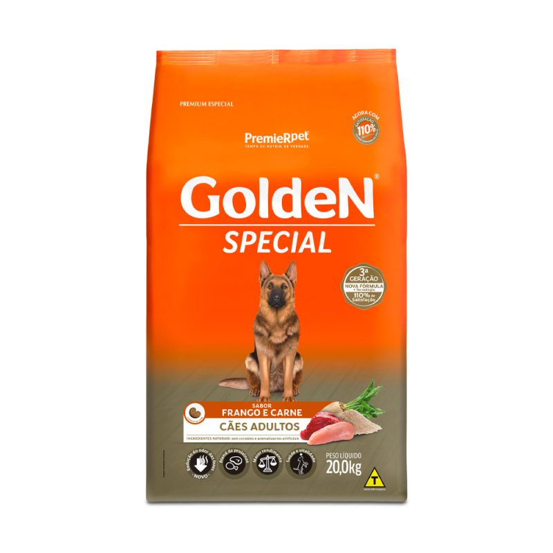 Ração Golden Special para Cães Adultos Frango e Carne 20 kg