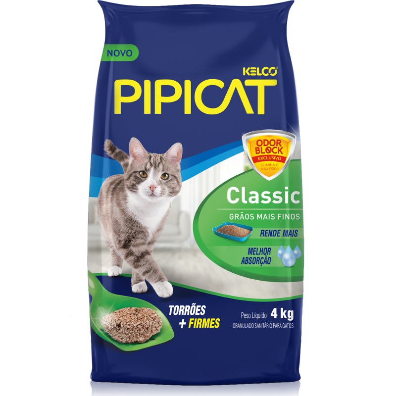 Areia Pipicat Classic para Gatos 4 kg