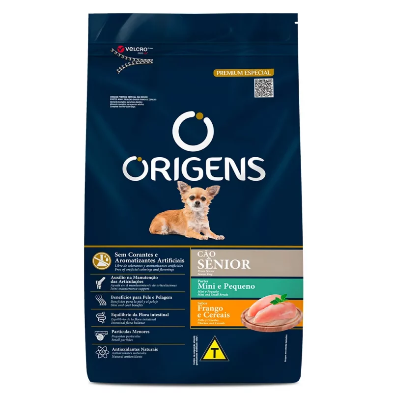 ORIGENS CÃES SENIOR RAÇA PEQUENA 10,1KG