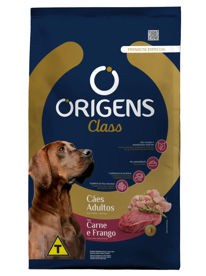 ORIGENS CLASS CÃES ADULTO CARNE/FRANGO 15KG