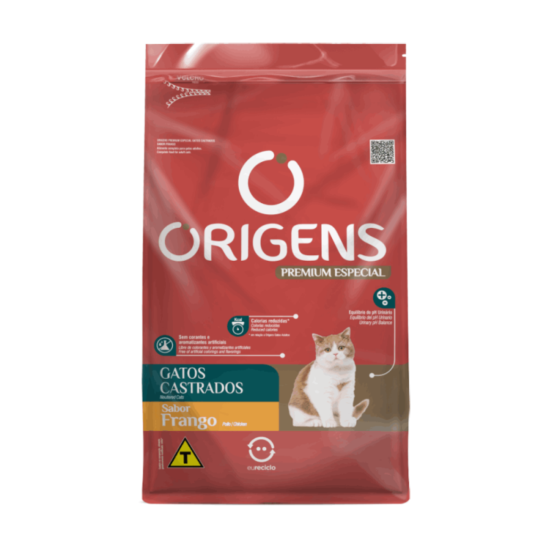 ORIGENS GATOS ADULTOS CASTRADOS FRANGO 10,1KG