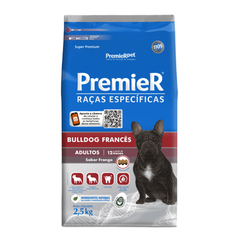 PREMIER BULLDOG FRANCÊS ADULTO 2,5KG