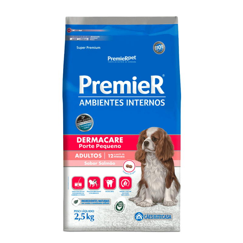 PREMIER AMBIENTES INTERNOS DERMACARE CÃES ADULTOS 2,5KG