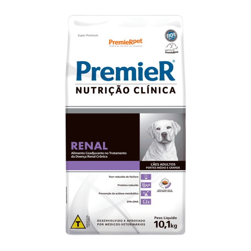 PREMIER NUTRIÇÃO CLÍNICA CAES RENAL MED/GRD 10,1 KG