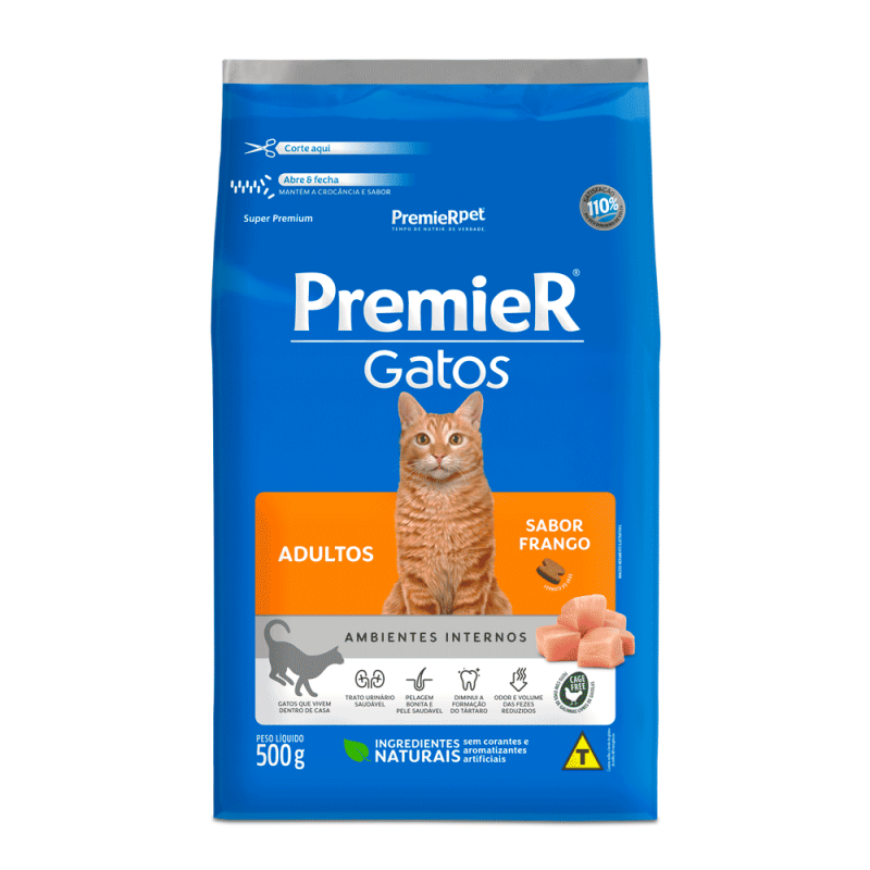 PREMIER GATOS ADULTOS FRANGO 500G