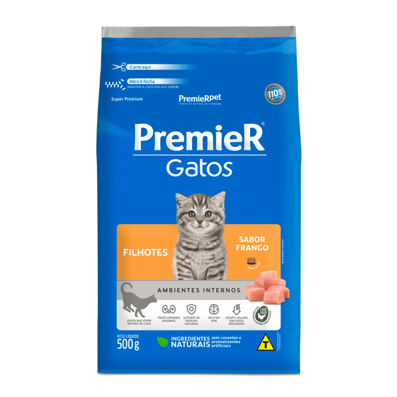 PREMIER GATOS FILHOTES FRANGO 500G