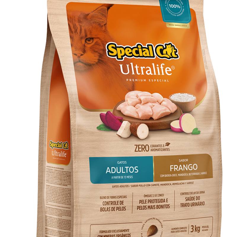 SPECIAL CAT ULTRALIFE ADULTOS FRANGO 3KG