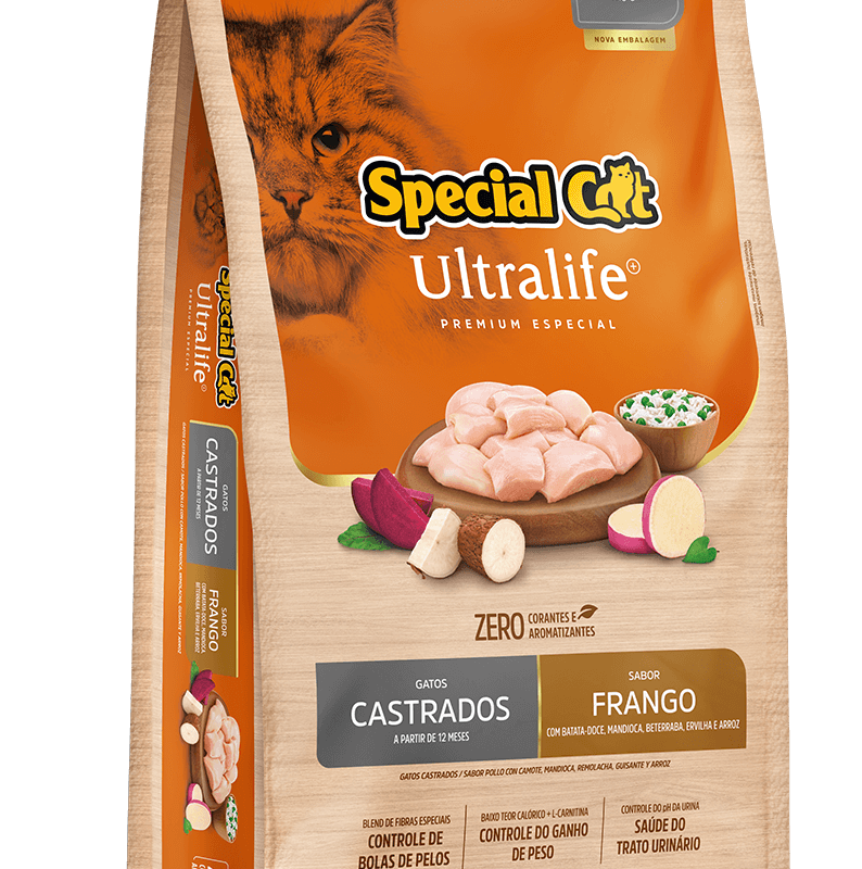 SPECIAL CAT ULTRALIFE CASTRADOS FRANGO 10,1KG