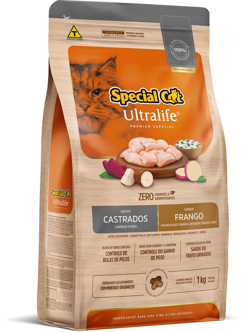 SPECIAL CAT ULTRALIFE CASTRADOS FRANGO 1KG