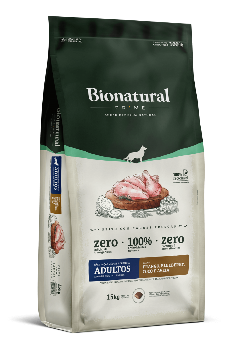 BIONATURAL PRIME CAES AD FRANGO 15KG