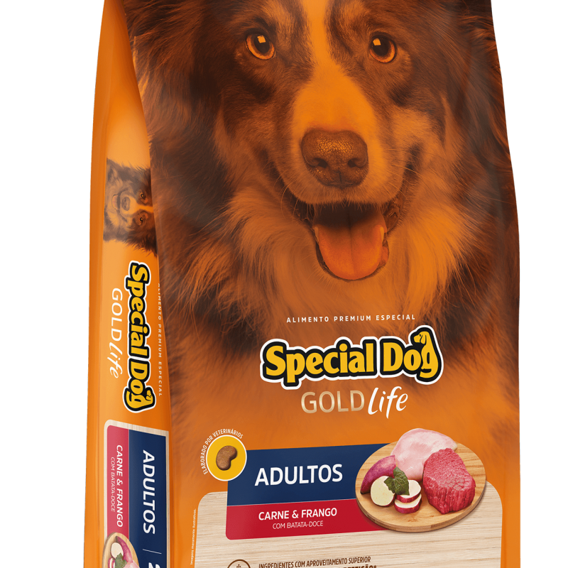 SPECIAL DOG GOLD LIFE CAES ADULTOS CARNE E FRANGO 20KG