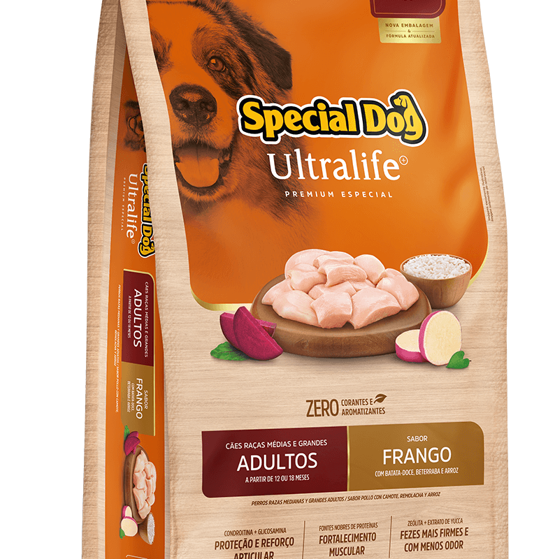 SPECIAL DOG ULTRALIFE CÃES ADULTOS RAÇA GRANDE 15KG*