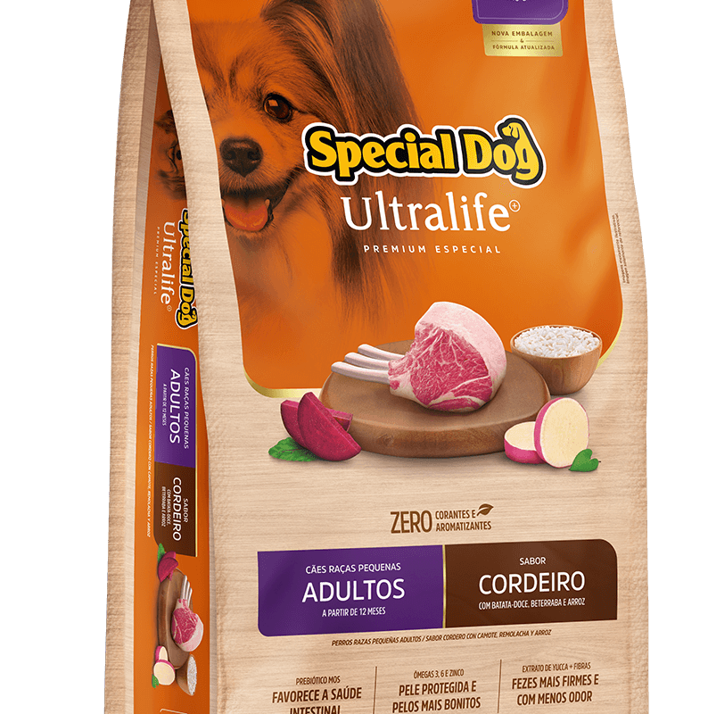 SPECIAL DOG ULTRA LIFE CAES ADULTOS RAÇA PEQUENA CORDEIRO 15KG