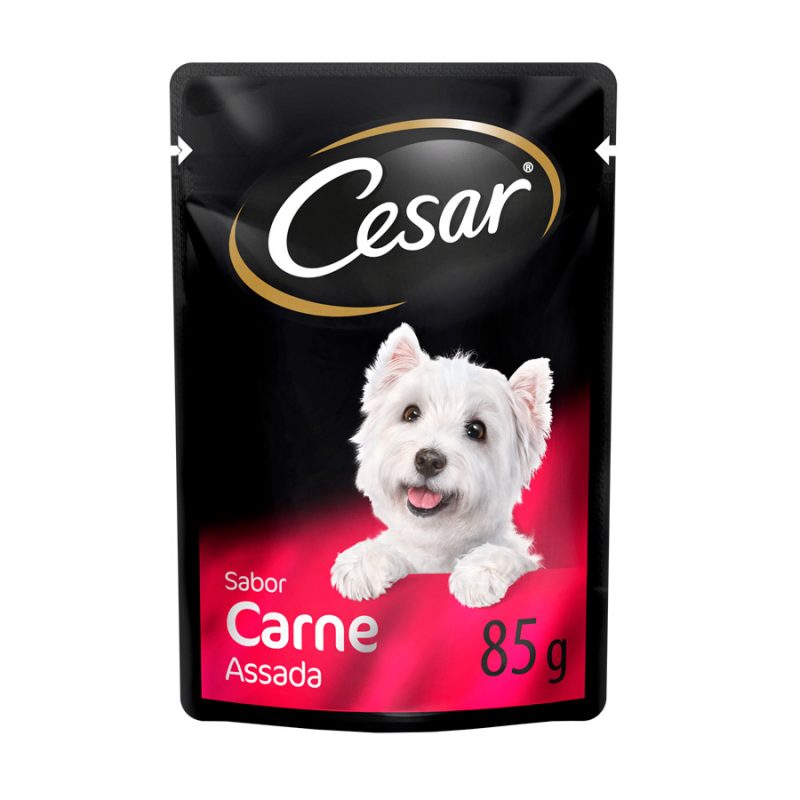 SACHÊ CESAR CÃES ADULTOS CARNE ASSADO AO MOLHO 85G