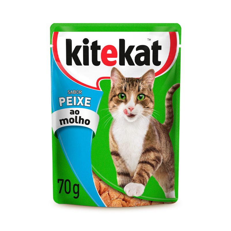 SACHÊ KITEKAT GATOS ADULTOS PEIXE 70G