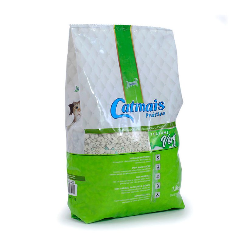 AREIA HIGIÊNICA CAT MAIS VERT 1,8KG