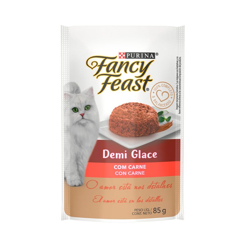 SACHÊ FANCY FEAST DEMI GLACE CARNE 85G