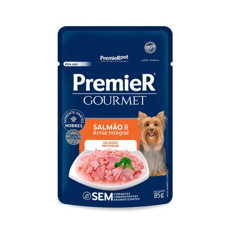 SACHE PREMIER GOURMET CAES AD R.P SALMAO 85GR