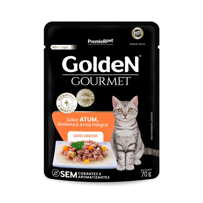 SACHE GOLDEN GOURMET GATOS AD ATUM 70G