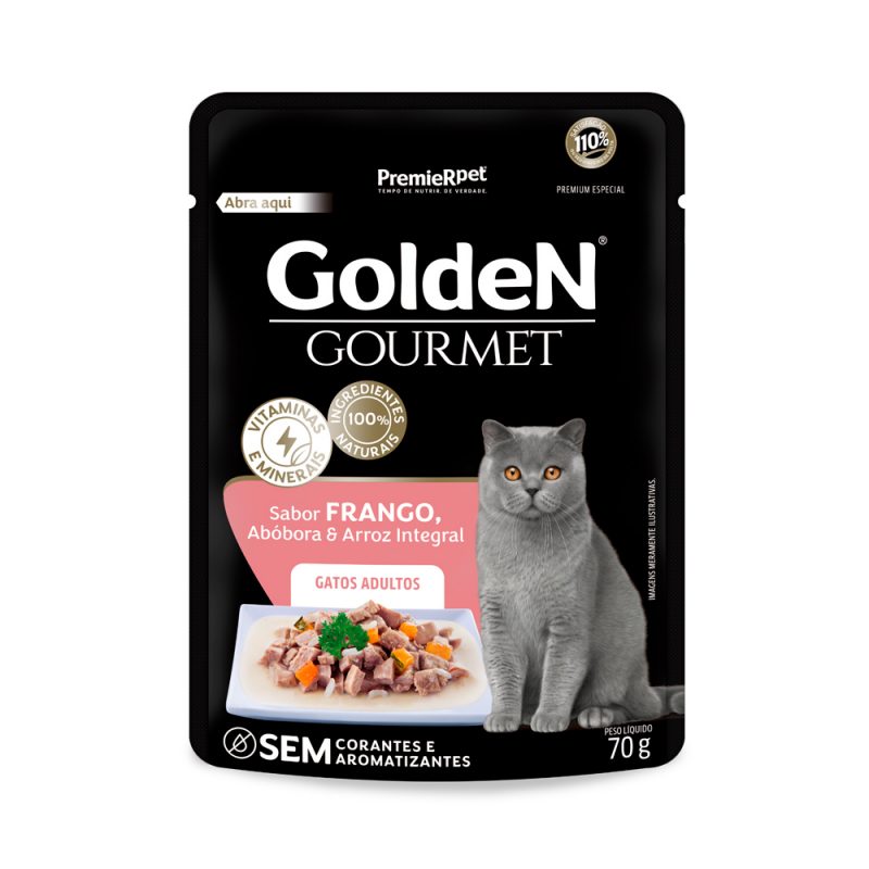 SACHE GOLDEN GOURMET GATOS AD FRANGO 70G