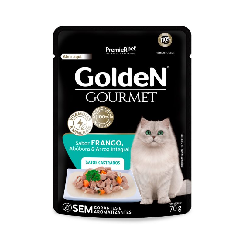 SACHE GOLDEN GOURMET GATOS AD CAST FRANGO 70 G