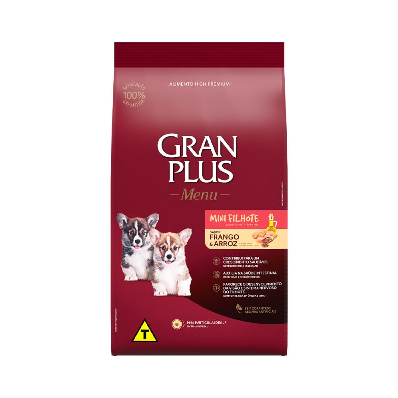 GRANPLUS CÃES FILHOTES RAÇA PEQUENA FRANGO E ARROZ 10KG