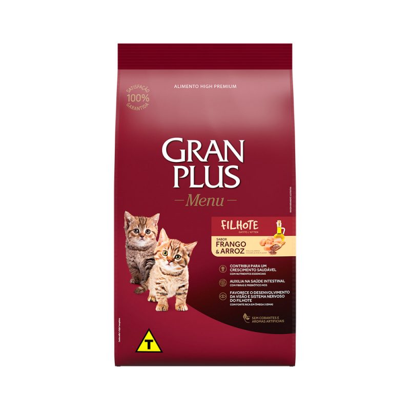 GRANPLUS GATOS FILHOTES FRANGO E ARROZ 3KG