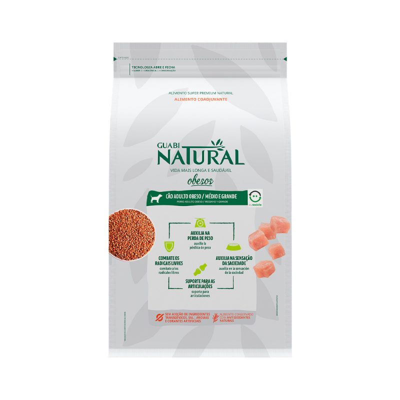 GUABI NATURAL CÃES OBESOS MEDIO 2,5KG