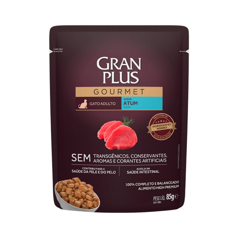 SACHÊ GRANPLUS GATOS ADULTOS ATUM 85G