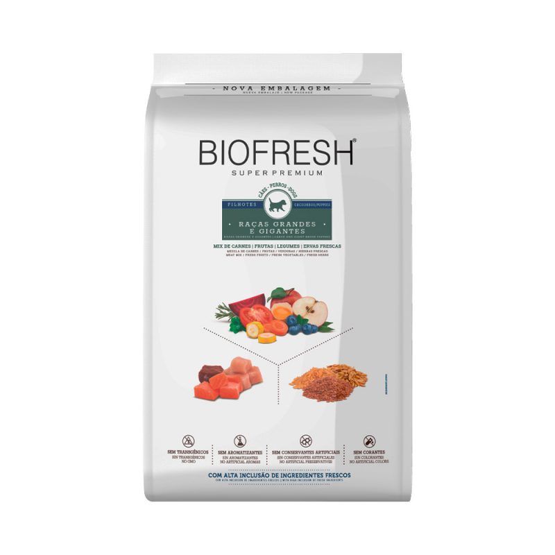 BIOFRESH CÃES FILHOTE RAÇA GRANDES E GIGANTES 15KG