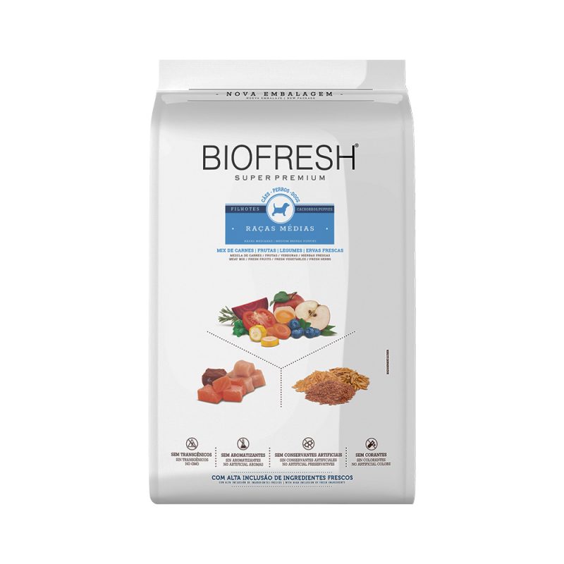 BIOFRESH CAES FILHOTES RAÇA MEDIA 15KG