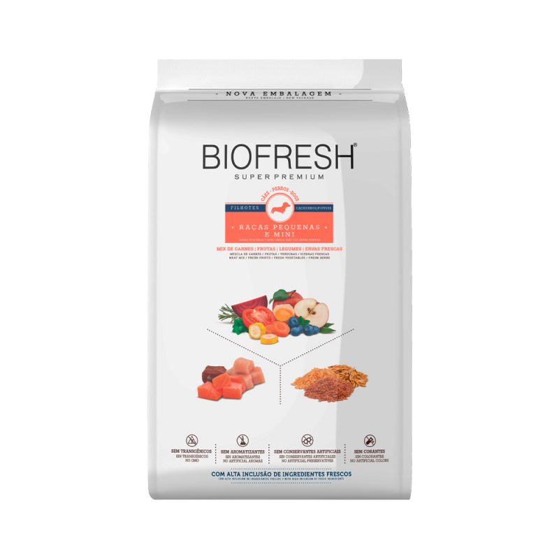 BIOFRESH CÃES FILHOTE RAÇA PEQUENA 3KG