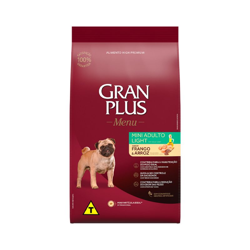 GRANPLUS CÃES ADULTOS RAÇA PEQUENA LIGHT 10KG