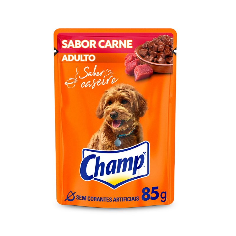 SACHE CHAMP CAES ADULTOS CARNE 85G