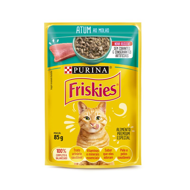 SACHÊ FRISKIES GATOS ADULTOS ATUM 85G