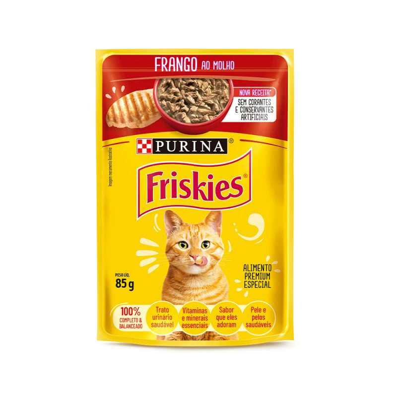 SACHÊ FRISKIES GATOS ADULTOS FRANGO 85G