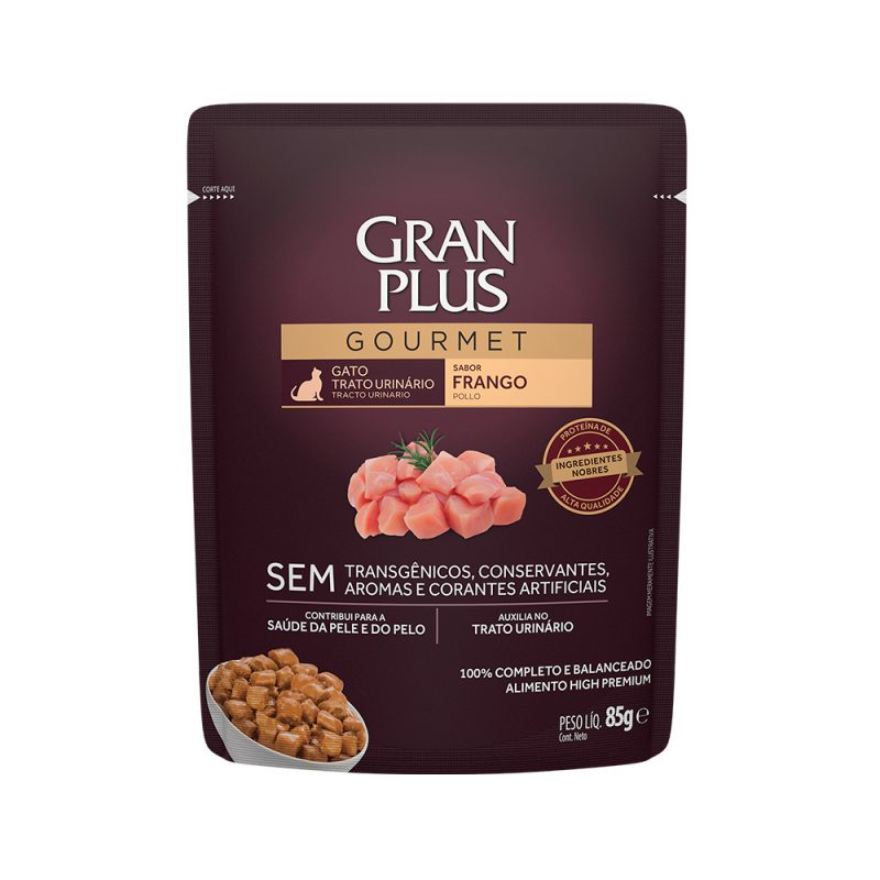 SACHÊ GRANPLUS GATOS ADULTOS TRATO URINÃRIO 85G