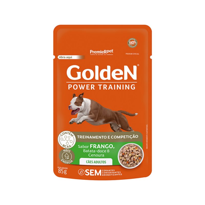 SACHE GOLDEN GOURMET POWER TRAINING CAES ADULT 85 G