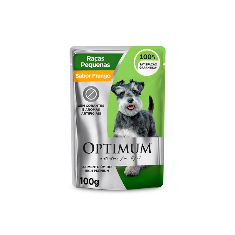 SACHÊ OPTIMUM CÃES ADULTOS RAÇA PEQUENA FRANGO 100G