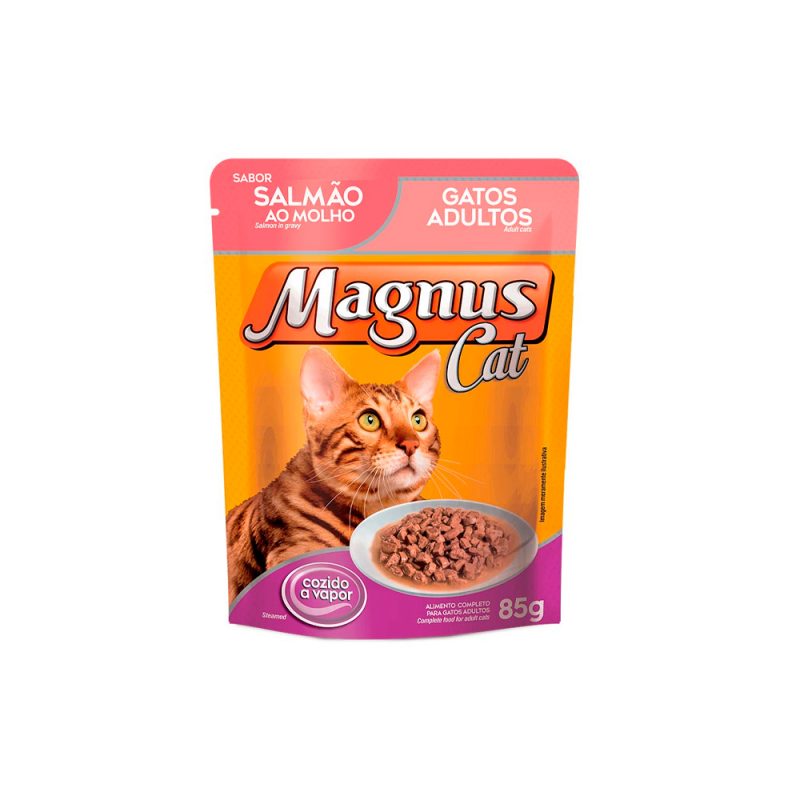 SACHÊ MAGNUS GATOS ADULTOS SALMÃO 85G