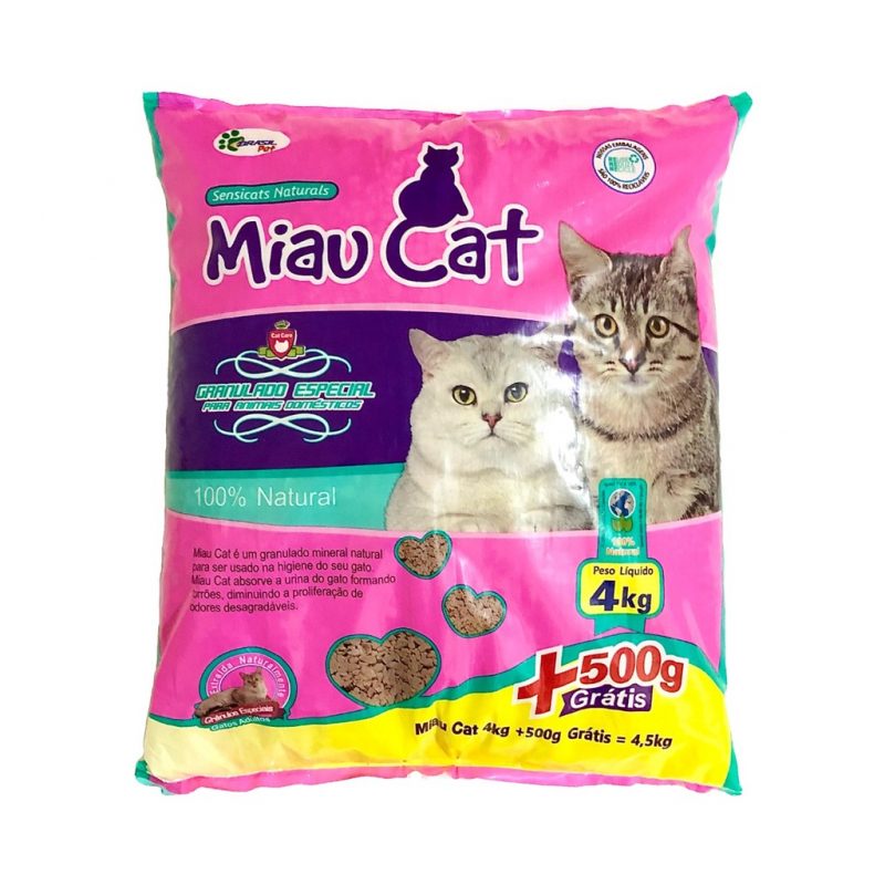 AREIA HIGIÊNICA MIAU CAT 4,5KG