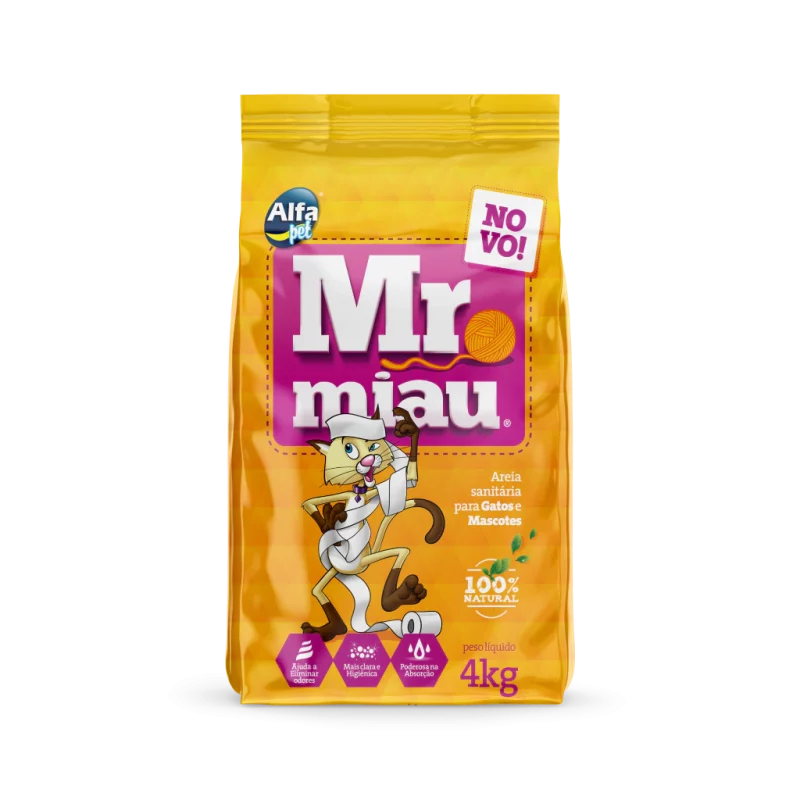 AREIA HIGIÊNICA MR CAT 4KG