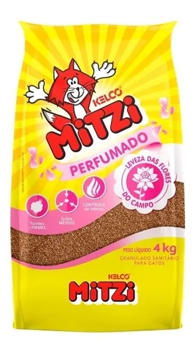 AREIA HIGIENICA MITZI PERFUMADO 4KG