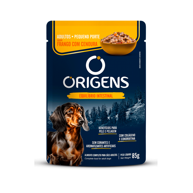 SACHE ORIGENS CÃES PORTE PEQ. FRANGO 85G