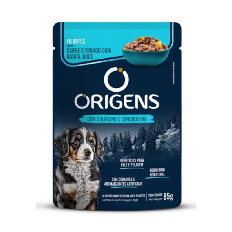 SACHE ORIGENS CÃES FILHOTES CARNE 85G