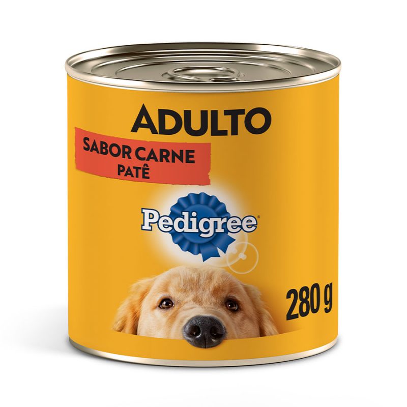 LATA PEDIGREE CÃES ADULTOS CARNE PATÃŠ 280G