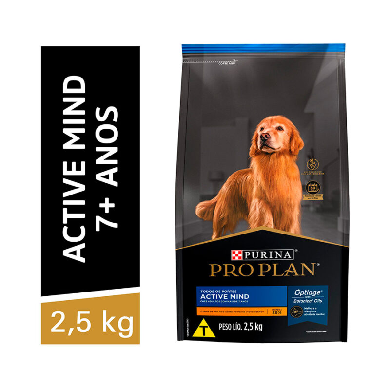 PROPLAN CÃES 7+ ACTIVE MIND 2,5KG