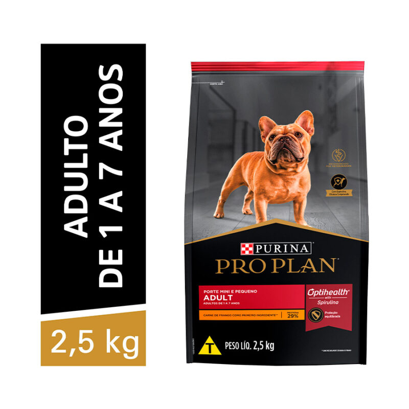 PROPLAN CÃES ADULTOS RAÇA PEQUENA 2,5KG